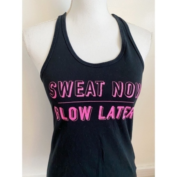 Nike • Black Pink Sweat Now Glow Later Tank Top - Picture 2 of 4